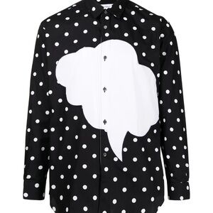 Comme des Garcons Black and White Polka Dot Shirt